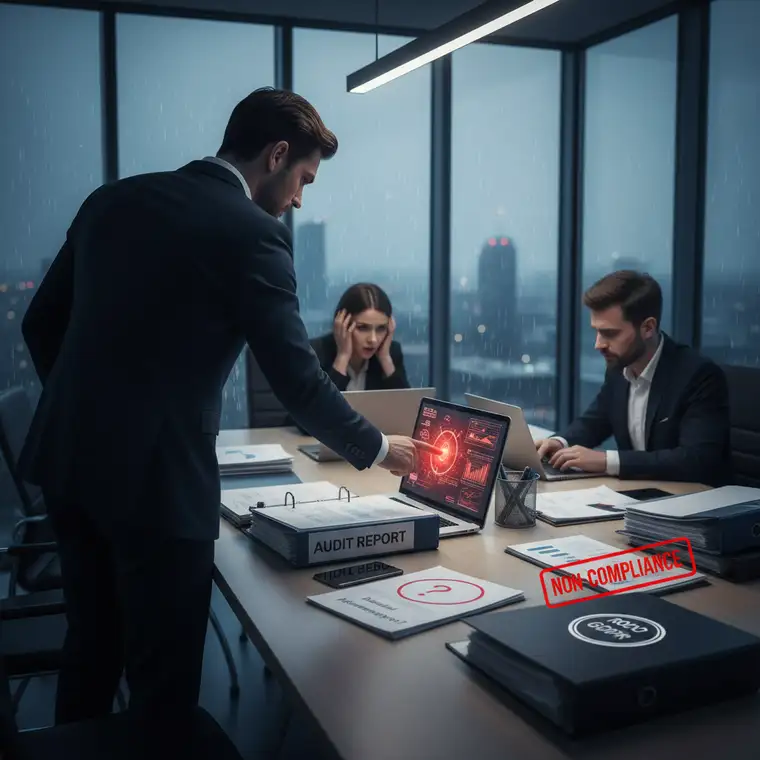 Zespół ds. ochrony danych osobowych analizuje rejestr czynności przetwarzania i środki bezpieczeństwa RODO w systemie zarządzania dokumentacją