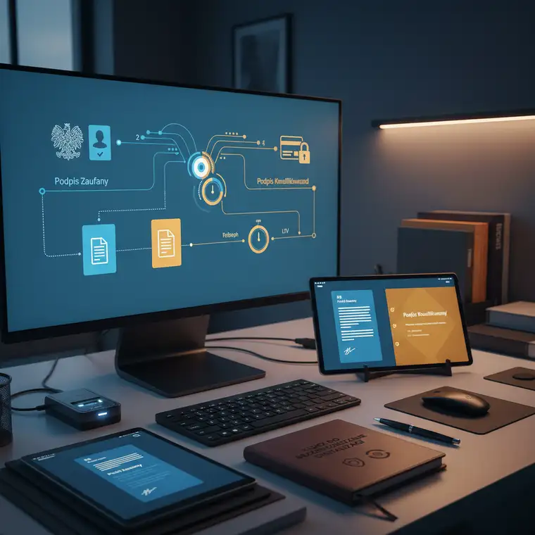 Schemat procesu długoterminowej walidacji LTV i kwalifikowanego znacznika czasu dla dokumentów z podpisem kwalifikowanym w archiwum elektronicznym