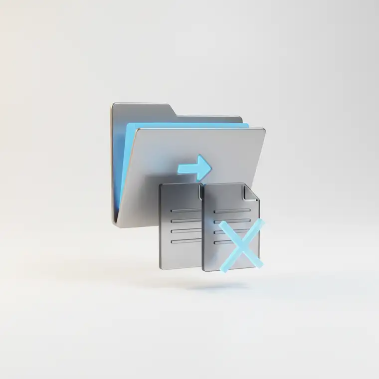 Schemat procesu importu dokumentów z e‑maila do DMS z zaznaczonymi punktami, w których można wykrywać i blokować duplikaty dokumentów